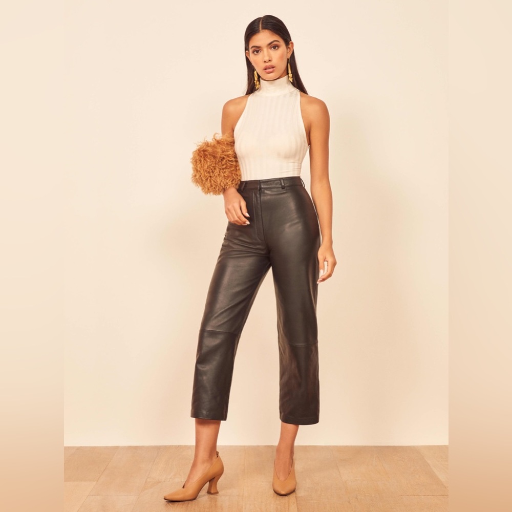 Reformation x Veda Leather Pant